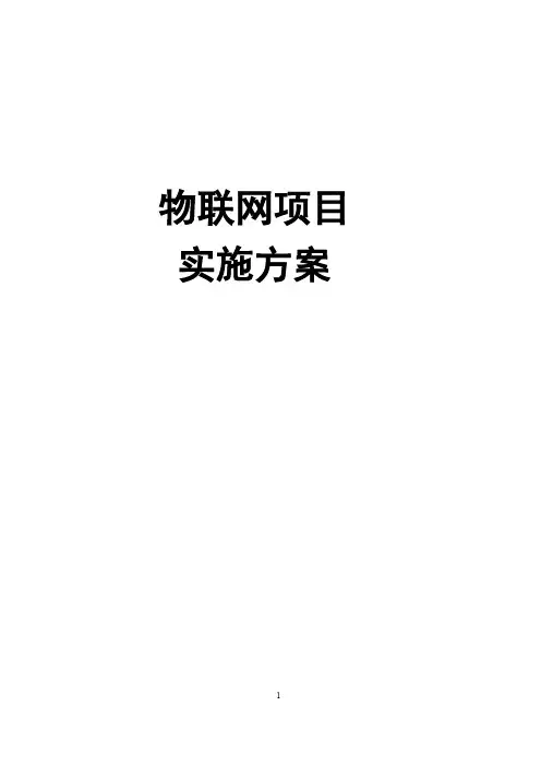 物联网项目实施方案(2020年整理).pdf