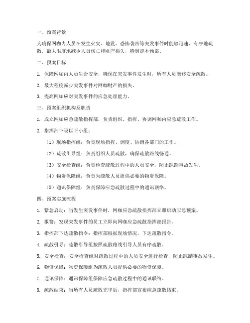 网咖应急疏散预案