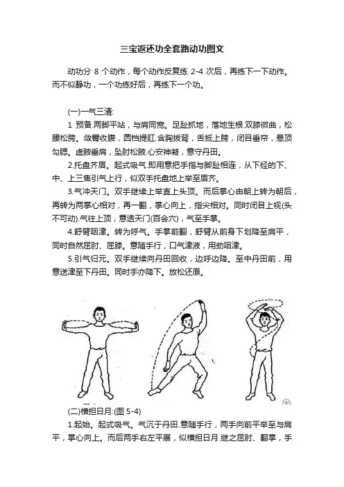 三宝返还功全套路动功图文