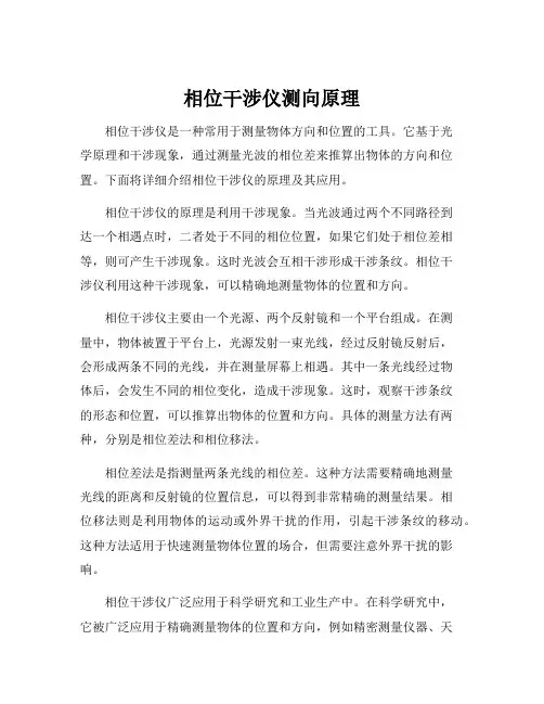 相位干涉仪测向原理