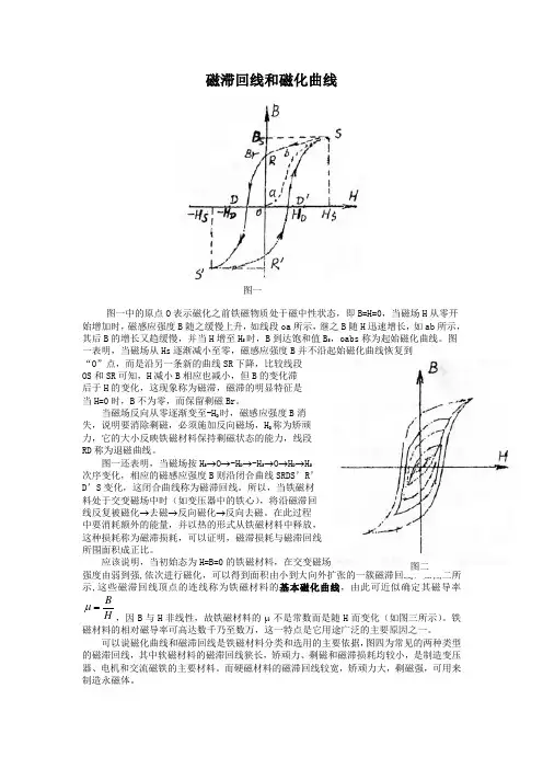 铁磁材料的磁滞回线