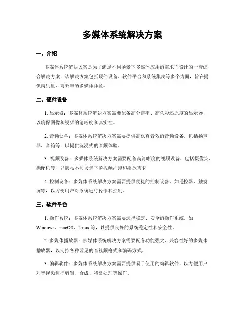 多媒体系统解决方案