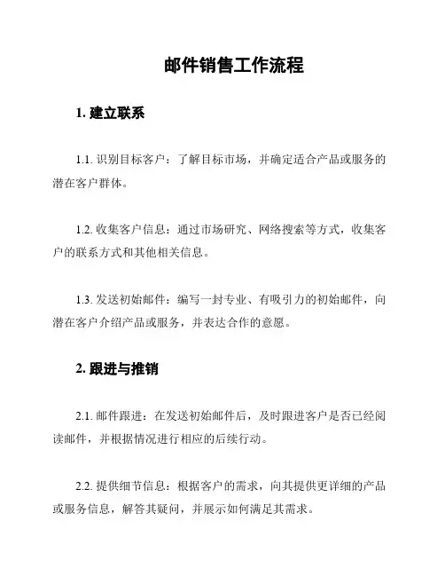 邮件销售工作流程