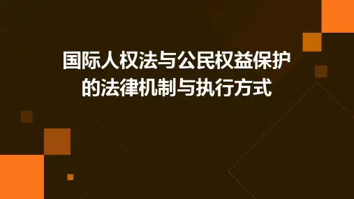 国际人权法与公民权益保护的法律机制与执行方式
