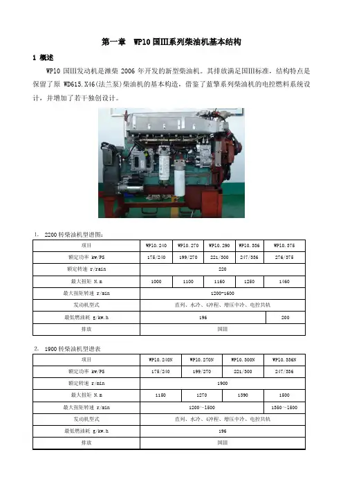 潍柴国三发动机