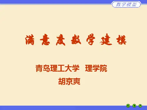 满意度数学建模