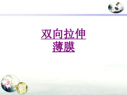 双向拉伸薄膜-PPT医学课件