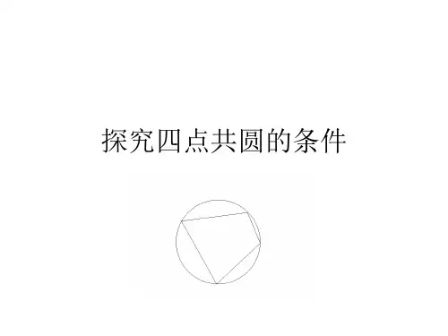 探究四点共圆的条件