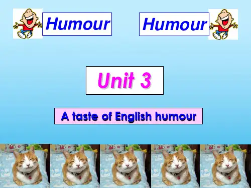 高中英语必修4-Unit3-A-taste-of-English-humour课件(人教新课标)
