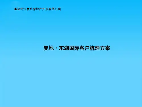 某房地产开发公司客户梳理方案(ppt 16页)