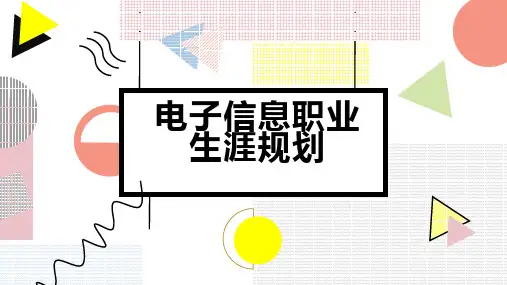电子信息职业生涯规划