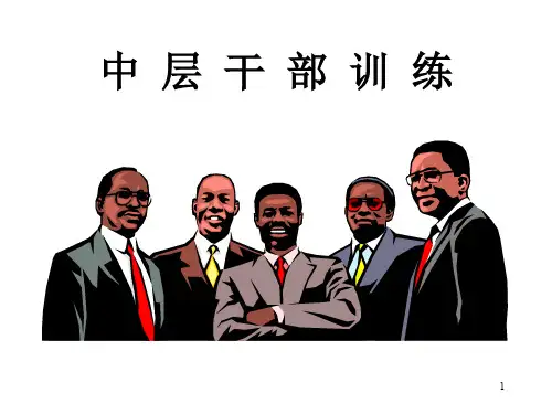 中层干部训练教程(ppt 46页)