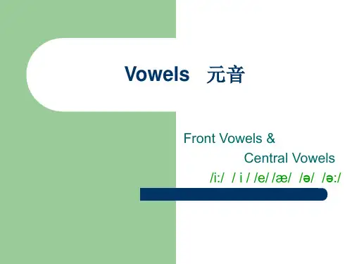 Vowels   元音