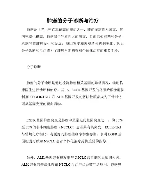 肺癌的分子诊断与治疗