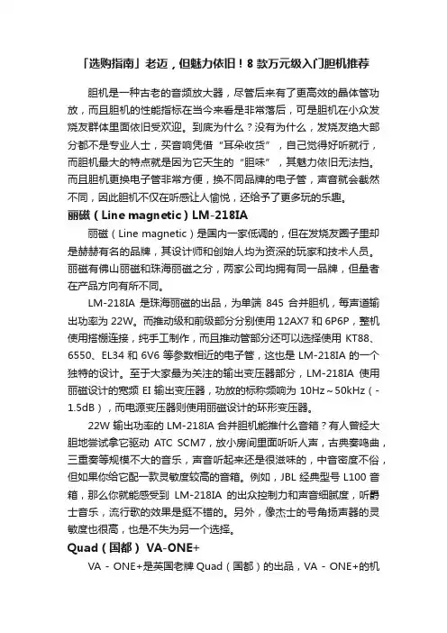 「选购指南」老迈，但魅力依旧！8款万元级入门胆机推荐