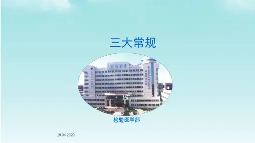 如何看懂化验单三大常规ppt课件