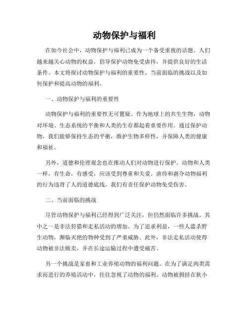 动物保护与福利