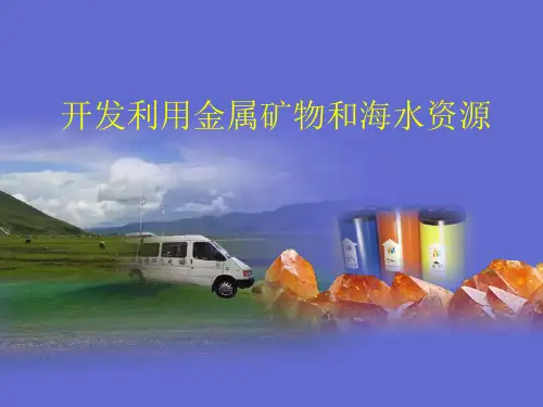 高中化学必修二(人教版)第四章 第一节开发利用金属矿物和海水资源1 (共19张PPT)