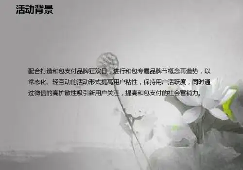 微信常规游戏完整策划方案 PPT