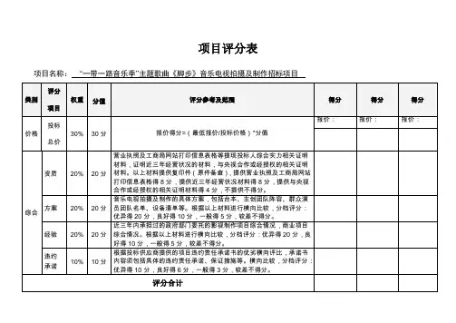 内部评审项目评分表.docx
