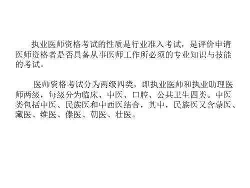 执业医师考试 ppt课件