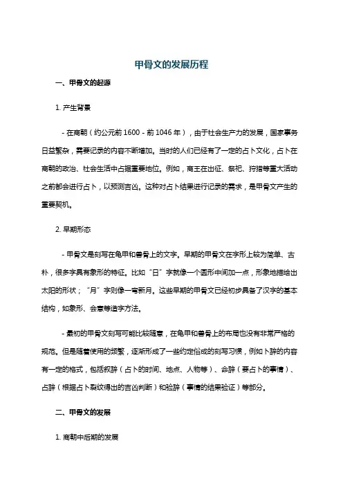 甲骨文的发展历程