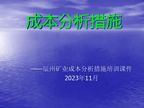 成本分析方法优质课件
