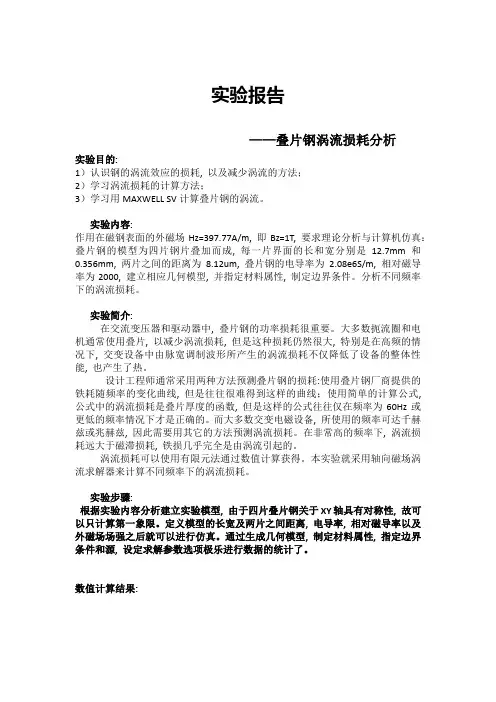 工程电磁场实验报告上交版