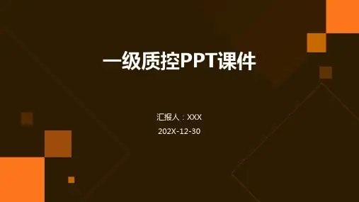 一级质控ppt课件红软