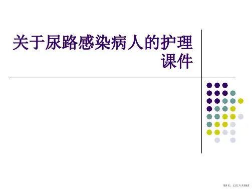 尿路感染病人的护理课件课件