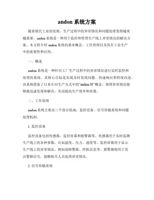 andon系统方案