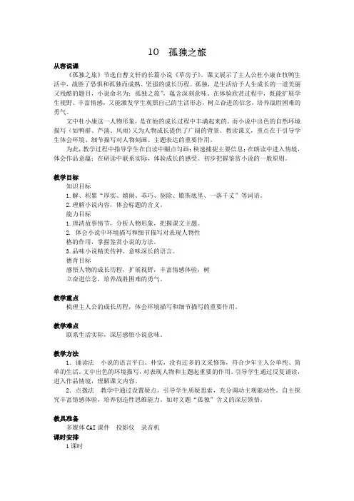 10_孤独之旅