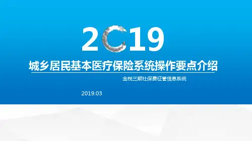 城乡居民基本医疗保险系统操作要点介绍 (2)