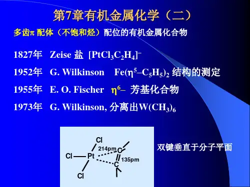 北大中级无机化学有机金属化学(2)