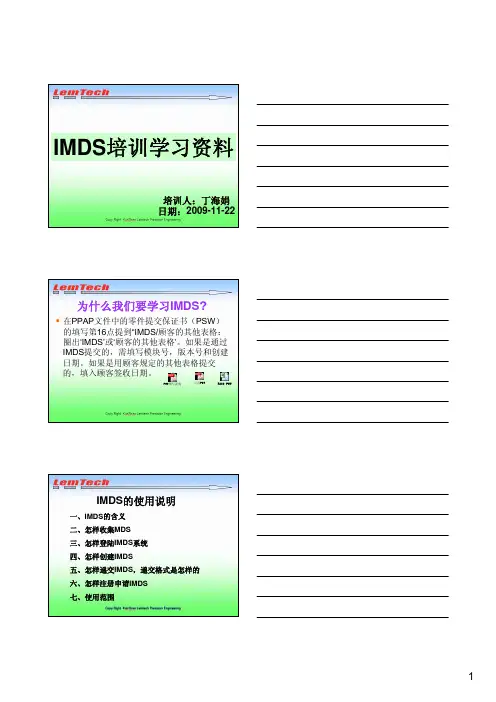 IMDS演示文稿0909