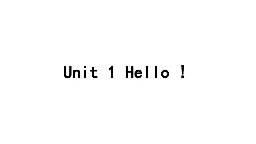 UnitOneHello(课件)人教PEP版英语三年级上册