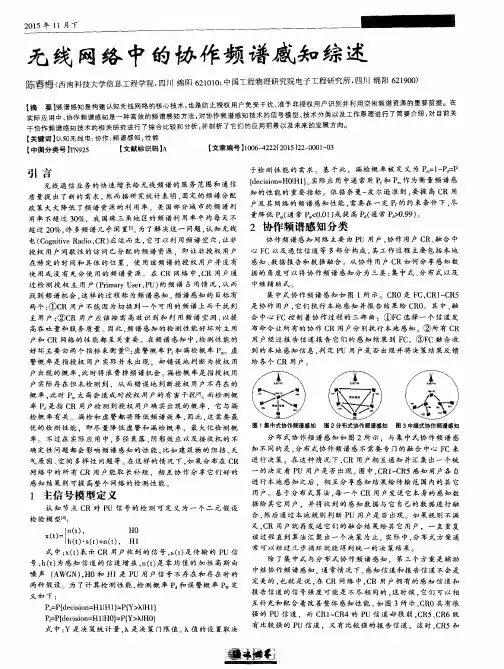 无线网络中的协作频谱感知综述