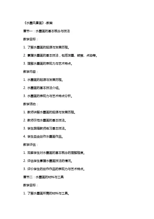 《水墨风景画》教案