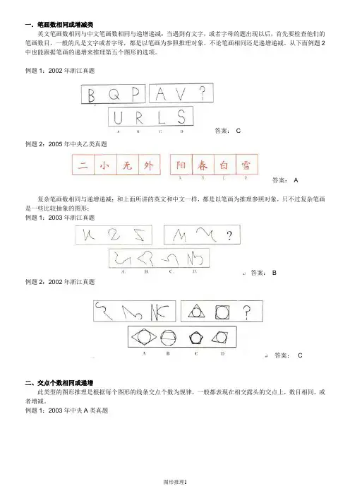 图形推理(各种类型的都有)