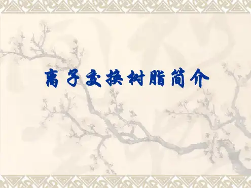 离子交换树脂简介