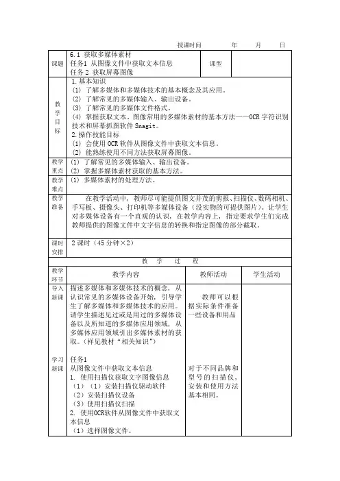 6《计算机应用基础》(周南岳)——第六章  多媒体软件应用