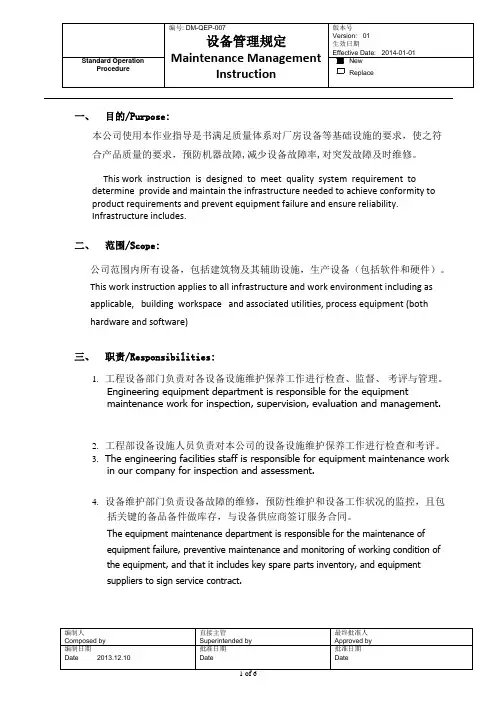 设备管理流程