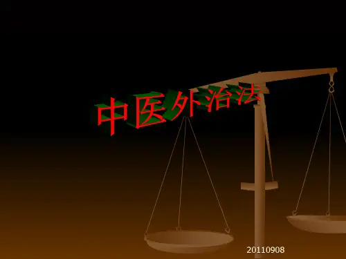 中医外治法及制剂制作