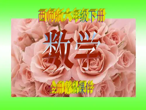 西师版小学六年级数学下册全册课件