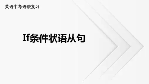 Unit10if条件状语从句课件人教版英语八年级上册