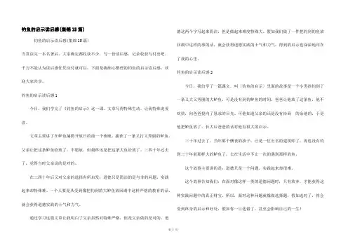 钓鱼的启示读后感(集锦15篇)