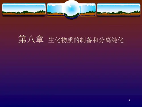 分离纯化的前期步骤