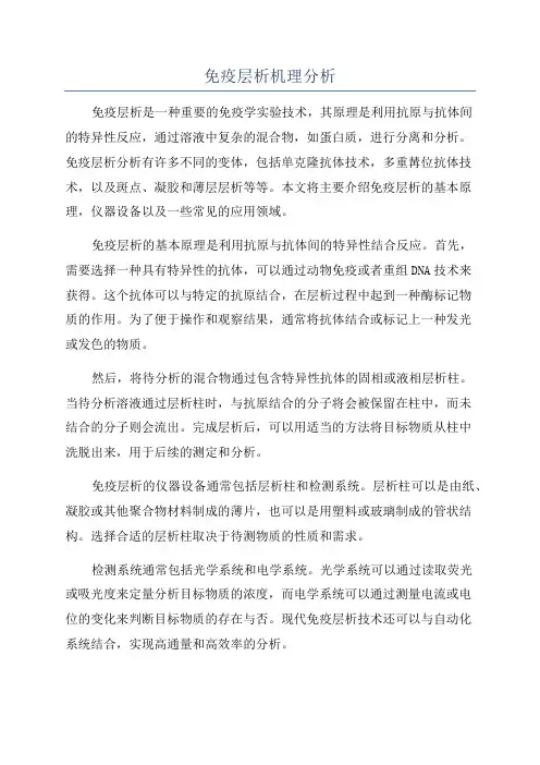 免疫层析机理分析