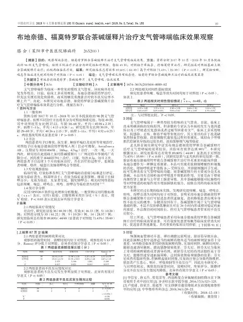 布地奈德、福莫特罗联合茶碱缓释片治疗支气管哮喘临床效果观察