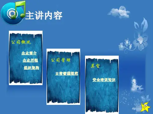 公司管理ppt模板课件